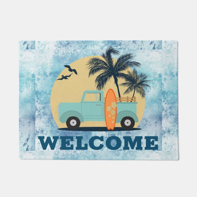 Felpudo Surfing Retro Door Mat (Anverso)