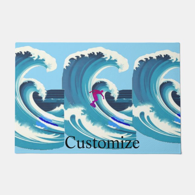 Felpudo Surfista de Olas Grandes Thunder_Cove (Anverso)