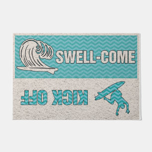 Felpudo Swell Come Kick Off Mat, Fuuny Beach House Decorac