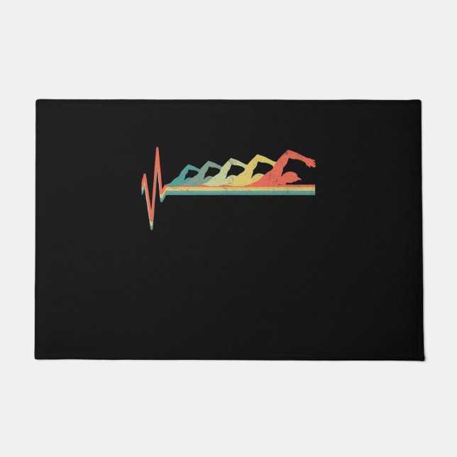 Felpudo Swimmer Heartbeat Gift Premium (Anverso)