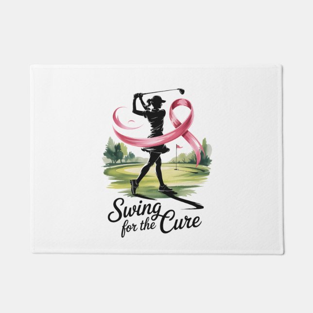 Felpudo Swing for the Cure Golf Breast Cancer (Anverso)