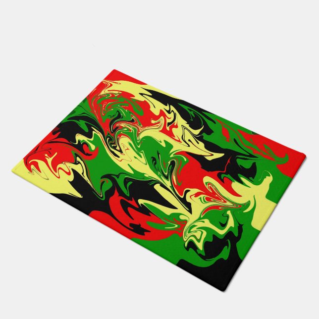 Felpudo Swirls Afrocéntrico (Angular)