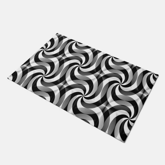 Felpudo Swirls Pattern soft Black & White + tus ideas (Angular)