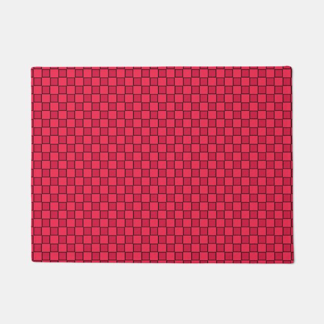 Felpudo Tablero negro rojo (Anverso)