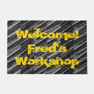 Felpudo Taller Garaje PERSONALIZADO industrial grande felp