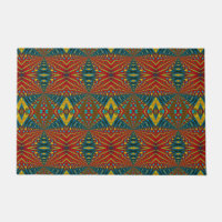 Tamaño personalizado Azul Rojo y Mascota Tribal Am