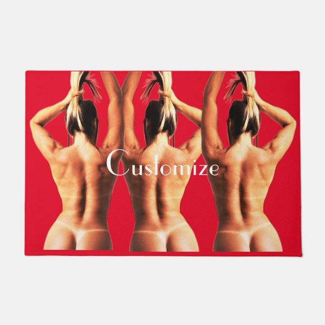 Felpudo Tanlines de modelo de aptitud Thunder_Cove (Anverso)