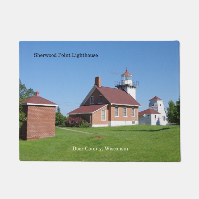 Felpudo Tapa de la puerta del faro de Sherwood Point (Anverso)