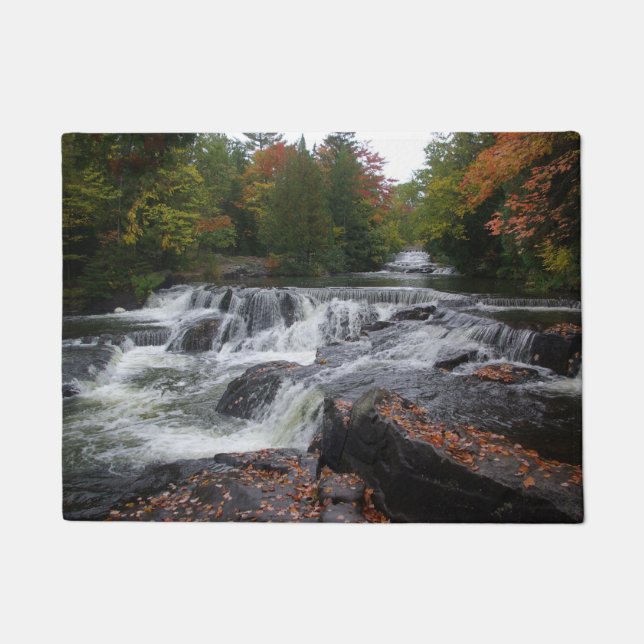 Felpudo Tapa de puerta de Bond Falls Cascades (Anverso)