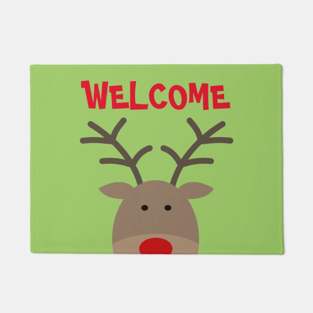 Felpudo Tapón de bienvenida personalizado para hedgehog li (Anverso)