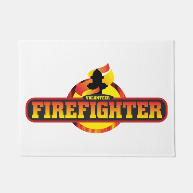 Felpudo Tapón de la puerta del bombero voluntario (Anverso)