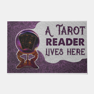 Felpudo Tarjetas Tarot personalizadas Un lector Tarot vive