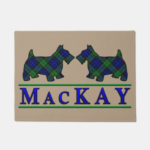 Felpudo Tartan de Clan Escocés MacKay Perros Scottie