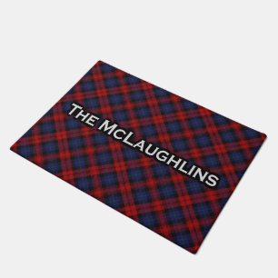 Felpudo Tartán escocés de McLaughlin MacLachlan del clan