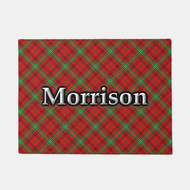 Felpudo Tartán escocés de Morrison del clan (Anverso)