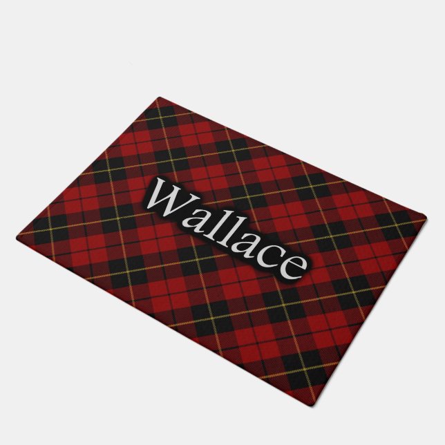 Felpudo Tartán escocés de Wallace del clan (Angular)