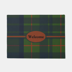 Felpudo Tartan Plaid Escocés Rojo Azul Verde Cuadros