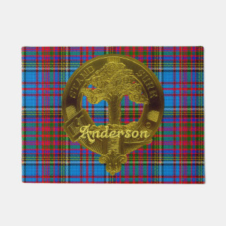 Felpudo Tartán y adorno del clan de Anderson