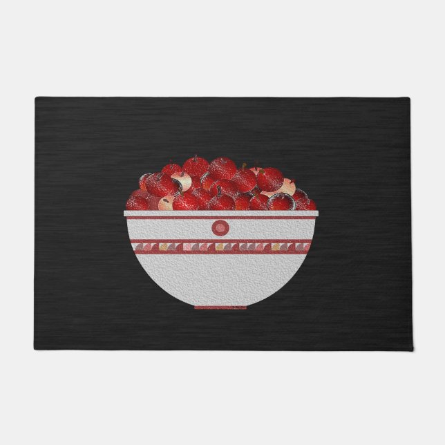 Felpudo Tazón de cerezas Doormat (Anverso)