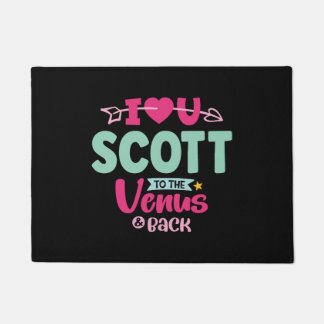 Felpudo Te Amo Scott Valentines