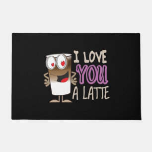 Felpudo Te amo un latte