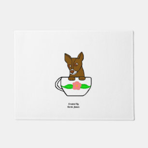 Felpudo Teacup Chihuahua Door Mat