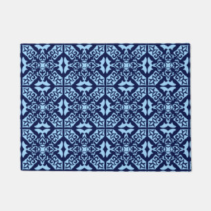 Felpudo Teja marroquí - marina de guerra y azul claro