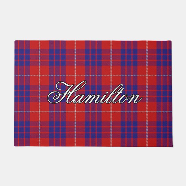 Felpudo Tela escocesa de tartán escocesa de Hamilton del (Anverso)