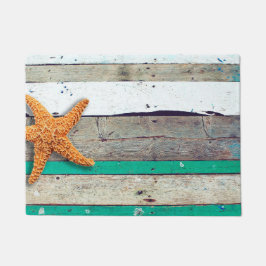 Felpudo Tema de la playa Starfish Boda Rustic