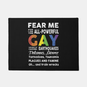 Felpudo Teme I Am Gay lgbt Bandera regalo lgbt