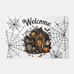 Felpudo 🎃 temporada de fantasía blanca embrujada en la pu