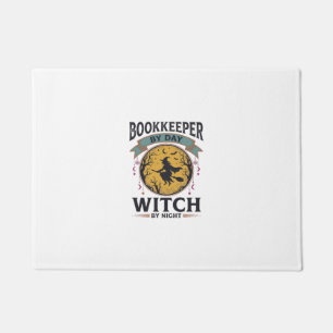 Felpudo Tenedor de libros de día Bruja de noche Camiseta v