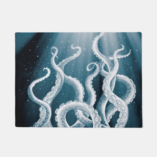 Felpudo Tentacles Galaxia Blue Moon Rays (Anverso)