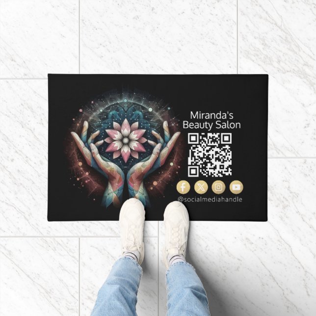 Felpudo Terapia Masajista Manos Curadoras Energía Spa Well (Interior)