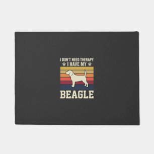 Felpudo Terapia Retro de Perro Beagle Vintage
