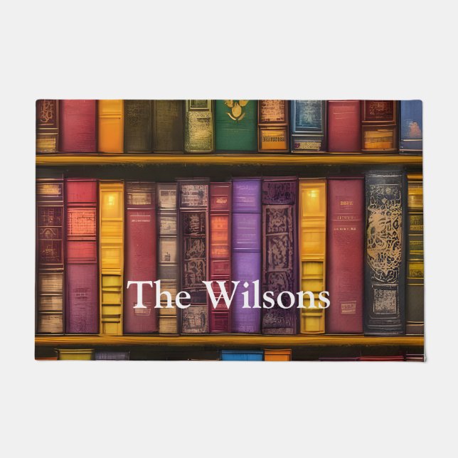 Felpudo Tesoros literarios - libros antiguos clásicos (Anverso)