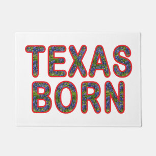 Felpudo Texas Born Bluebonnet