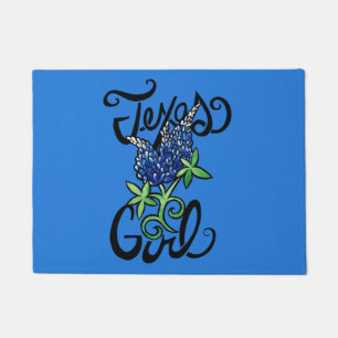 Felpudo Texas Chica texas Bluebonnets