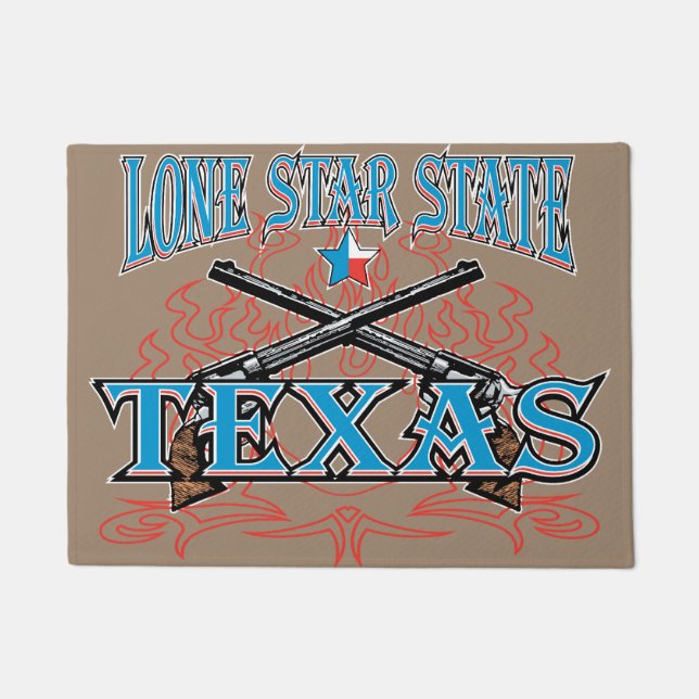 Felpudo Texas Estado de la Estrella Solitaria (Anverso)