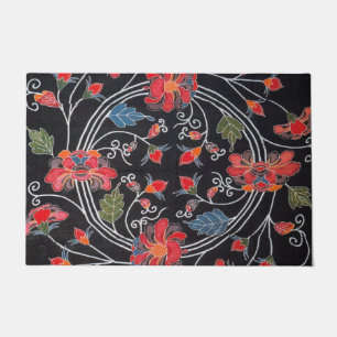 Felpudo Textil japonés kimono vintage (Bingata)