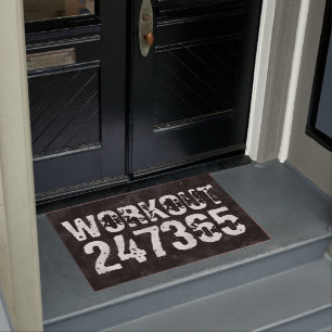Felpudo Texto desgastado y raspado Workout 247365 vintage