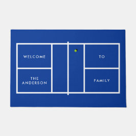 Felpudo Texto personalizado de la cancha de baloncesto