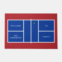 Felpudo Texto personalizado de la cancha de baloncesto