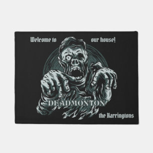 Felpudo texto personalizado esteras de puerta DEADMONTON
