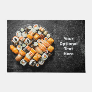 Felpudo texto personalizado Sushi Platter