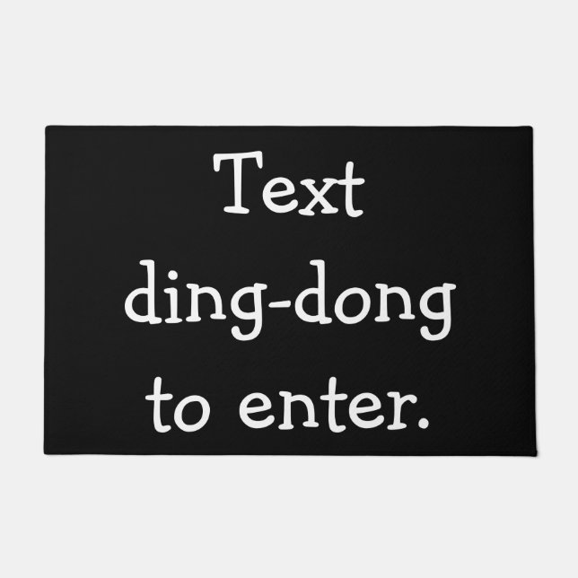 Felpudo Texto tilín-Dong a entrar (Anverso)