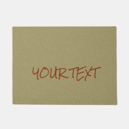 Felpudo Texto y color de encargo simples