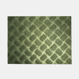 Felpudo Textura de acero metalizado a cuadros industrial