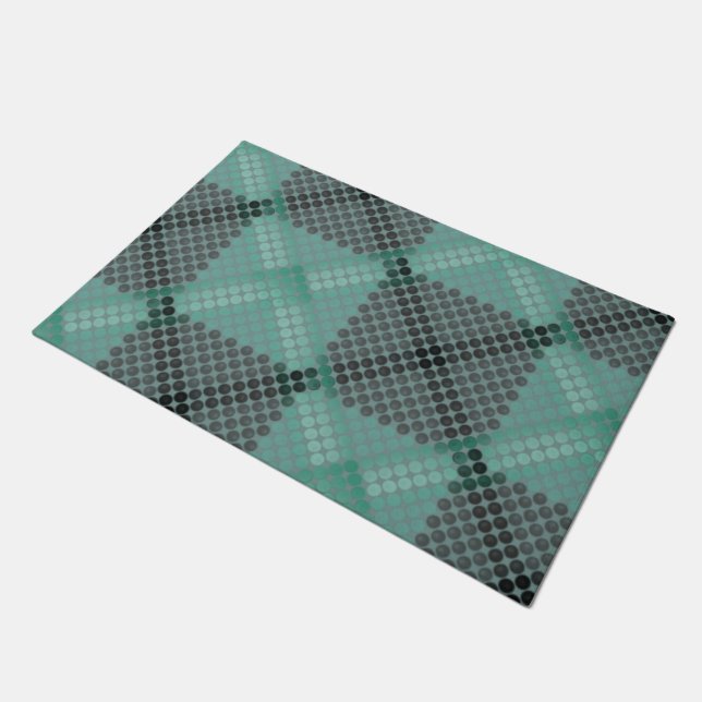 Felpudo Textura de círculo o bolas verde pálido, formando  (Angular)