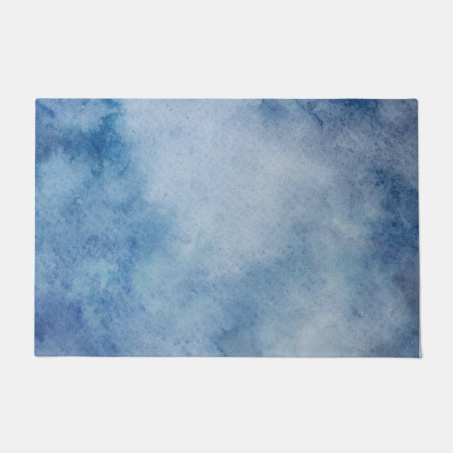 Felpudo Textura de color azul (Anverso)